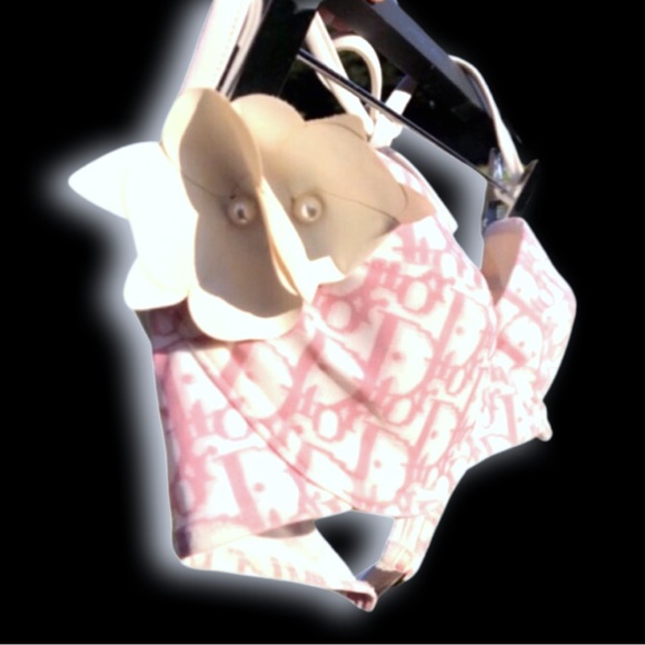 Christian Dior By John Galliano Runway Girly Romantique Monogram Logo Bikini Bra - Picture 4 of 16